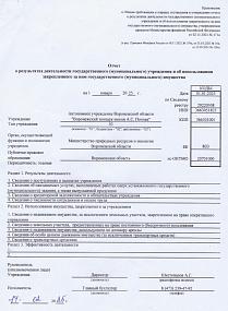 Отчет о результатах деятельности АУ ВО «Воронежский зоопарк им. А.С.Попова» за 2024 год